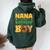 Nana Of The Birthday Boy Lion Family Matching Women Oversized Hoodie Back Print Forest