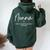 Nonna Like A Grandma Only Cooler Heart Mother's Day Nonna Women Oversized Hoodie Back Print Forest
