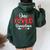 One Loved Grandma Hearts Valentine's Day Women Oversized Hoodie Back Print Forest