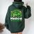 One Lucky Medical Assistant Rainbow St Patrick's Day Women Oversized Hoodie Back Print Forest