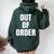 Out Of Order Sarcastic Women Oversized Hoodie Back Print Forest