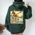 Pinup Girl Wings Vintage Poster Ww2 Women Oversized Hoodie Back Print Forest