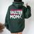 Pole Vaulter My Favorite Vaulter Calls Me Mom Pole Vault Women Oversized Hoodie Back Print Forest