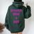 Preach Like A Girl Pastor T For Woman Preacher Women Oversized Hoodie Back Print Forest