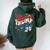 President Trump 24 2024 Groovy Retro Women Oversized Hoodie Back Print Forest