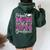 Proud Mom Of A Class Of 2024 Graduate 2024 Senior Mom 2024 Women Oversized Hoodie Back Print Forest