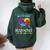 Pround Autism Mom Heart Mother Puzzle Piece Autism Awareness Women Oversized Hoodie Back Print Forest