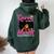 A Queen Was Born In March Birthday Black Afro Girls Women Oversized Hoodie Back Print Forest