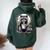 Raccoon Eating Instant Noodle Cup For Men Women Oversized Hoodie Back Print Forest