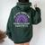 Rainbow We Wear Purple For Pancreatic Cancer Awareness Women Oversized Hoodie Back Print Forest