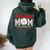 Retro Baseball Mom Like A Normal Mom But Louder And Prouder Women Oversized Hoodie Back Print Forest