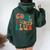 Retro Groovy Cool Aunts Club Auntie Cool Aunt Women Oversized Hoodie Back Print Forest