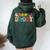 Retro Groovy Daddy For Dad Fathers Day Son Women Oversized Hoodie Back Print Forest