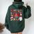 Retro Groovy Valentines Lab Tech Medical Laboratory Science Women Oversized Hoodie Back Print Forest