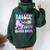 Roller Skate 10Th Birthday Rolling Into 10 Since 2014 Girls Women Oversized Hoodie Back Print Forest