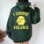 Sarcastic I Choose Violence Duck Saying Duck Women Oversized Hoodie Back Print Forest