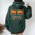 School's Out Forever Retirement 2024 Retro Retired Teacher Women Oversized Hoodie Back Print Forest