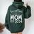 Second Time Mom Pregnancy Mother's Day Soon To Be Mom Women Oversized Hoodie Back Print Forest