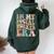 In My Social Worker Era Groovy School Social Worker Women Oversized Hoodie Back Print Forest