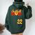 Softball Mom Mother's Day 22 Fastpitch Jersey Number 22 Women Oversized Hoodie Back Print Forest