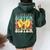 Softball Sister Vintage Sport Lover Sister Mothers Da Women Oversized Hoodie Back Print Forest