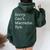 Sorry Can't Macrame Bye Sarcastic Women Oversized Hoodie Back Print Forest