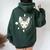 Sphynx Cat Moon Phase Gothic Women Oversized Hoodie Back Print Forest