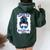 Spoiled By My Blue Collar Man Messy Bun Women Oversized Hoodie Back Print Forest