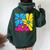 Subtle Pansexual Flower Floral Pan Pride Month Lgbtq Plant Women Oversized Hoodie Back Print Forest