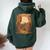 Sunset Classic Chopper Stunning Retro Vintage Motorcycle Women Oversized Hoodie Back Print Forest