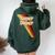 Super Duper Seventies 70'S Cool Vintage Retro Style Graphic Women Oversized Hoodie Back Print Forest
