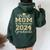 Super Proud Mom Of 2024 Graduate Awesome Family College Women Oversized Hoodie Back Print Forest