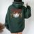 T Ball Mom Leopard Mother's Day Mama Ball Sport Player Women Oversized Hoodie Back Print Forest