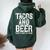 Tacos And Beer Drinking Drunk Cinco De Mayo Women Women Oversized Hoodie Back Print Forest
