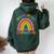 Teacher Of Tiny Superheroes Pre-K Kindergarten Rainbow Women Oversized Hoodie Back Print Forest