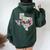 Texas Home State Pride Floral Vintage Texas Retro Flowers Women Oversized Hoodie Back Print Forest