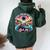 Total Solar Eclipse 2024 Girls Trip 2024 Vacation Women Oversized Hoodie Back Print Forest