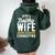 Trophy Wife Wedding Anniversary Women Oversized Hoodie Back Print Forest