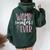 Twin Womb-Mates Baby Sibling Pregnant Quote Women Oversized Hoodie Back Print Forest