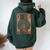 Unapologetically Dope Capricorn Black Girl Melanin Horoscope Women Oversized Hoodie Back Print Forest