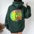 Never Underestimate A Girl Who Plays Golf Sports Lover Women Oversized Hoodie Back Print Forest