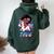Unicorn 5Th Birthday 5 Years Old Black Girl African American Women Oversized Hoodie Back Print Forest
