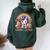 Unicorn Rainbow Happy Easter Easter Day Women Oversized Hoodie Back Print Forest