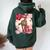 Valentine Horse Simply Watercolor Southern Colors Comfort Women Oversized Hoodie Back Print Forest