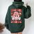 Valentine Vibes Groovy Valentine's Day Couples Boys Girls Women Oversized Hoodie Back Print Forest