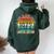 Vintage 1972 50Th Birthday Retro 50 Years Old Women Oversized Hoodie Back Print Forest