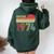 Vintage 1974 50Th Birthday 50 Years Old Women Oversized Hoodie Back Print Forest