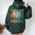 Vintage Harvest Moon Autumn Fall Women Oversized Hoodie Back Print Forest