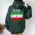 Vintage Iran Iranian Flag Pride Women Oversized Hoodie Back Print Forest