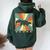 Vintage Skunk Lover Retro Style Animal Women Oversized Hoodie Back Print Forest